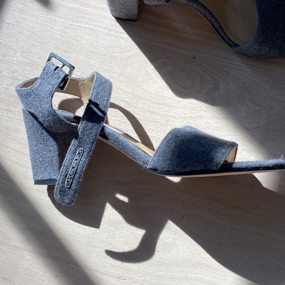 Theory Wool Heeled Sandals - Picture 4 of 6